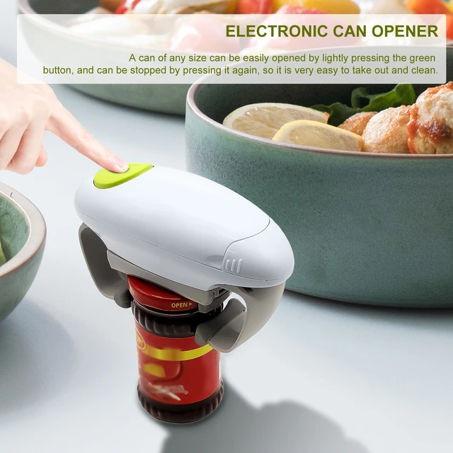 Electric Can Opener, Automatic Safety Can Opener With One Contact,  Restaurant Battery Operated Handheld Can Openers - AliExpress