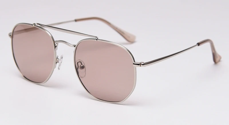 light brown lens Peekaboo, женские поляризационные солнцезащитные очки, квадратные, лето, uv400, высокое качество, черные, красные, мужские солнцезащитные очки для вождения, металлическая оправа - Цвет линз: light brown lens