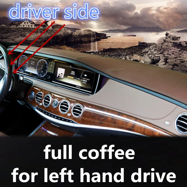 For Mercedes Benz Sl Class Amg R230 G5 2002 2011 Sl350 Sl500 Sl63 Sl65 Leather Dashmat Dashboard Cover Dash Mat Sunshade Carpet Car Anti Dirty Pad Aliexpress