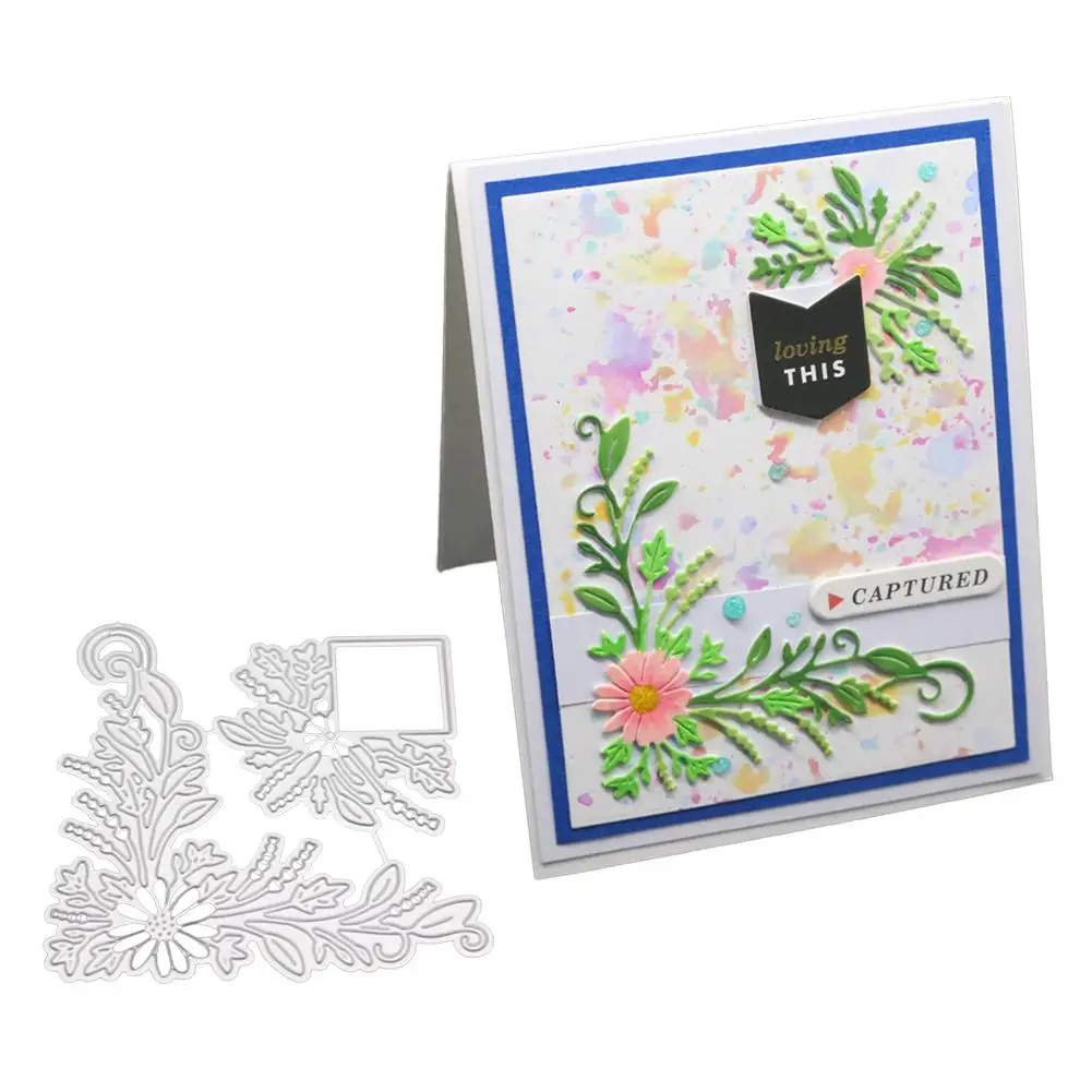  Yfashion DIY Carbon Steel Cutting Dies for Scrapbook Background Envelope Invitation Lace Decor - 4000108190384
