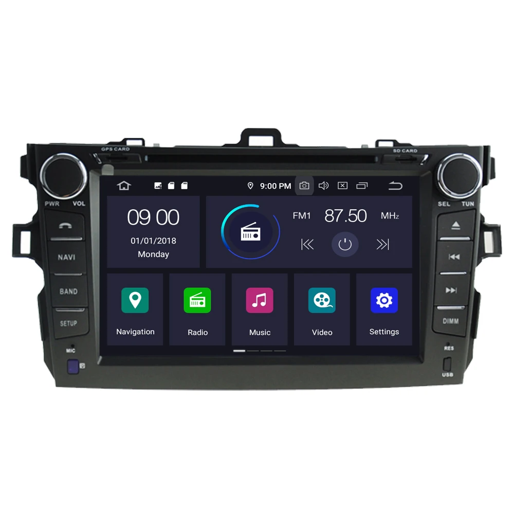 Best RoverOne Car Multimedia Player For Toyota Corolla 2007 - 2012 Altis Android 9.0 DVD GPS Navigation HeadUnit Radio Stereo 2 Best RoverOne Car Multimedia Player For Toyota Corolla 2007 - 2012 Altis Android 9.0 DVD GPS Navigation HeadUnit Radio Stereo 2