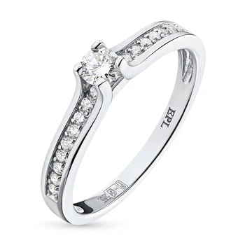 

Ring in white gold with diamonds e0901kts04181800