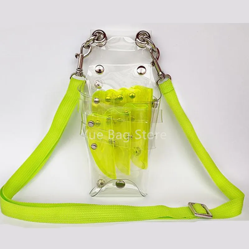 8 Color Transparent Hairdressing Scissors Bag Salon Holster Pouch Holder Storage Hairdressing Styling Tools Messenger bag 40#7