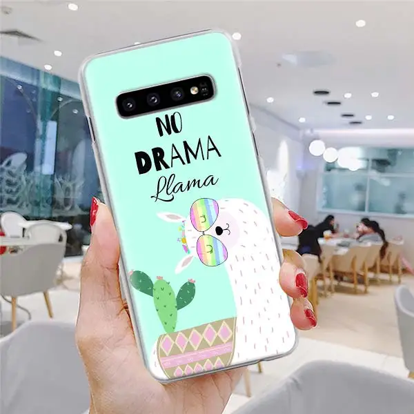 H05 Чехол для телефона с изображением лица ламы альпаки для samsung Galaxy S10 S10e S8 S9 Plus Note 10 Plus 9 8 S6 S7 Edge - Цвет: H05