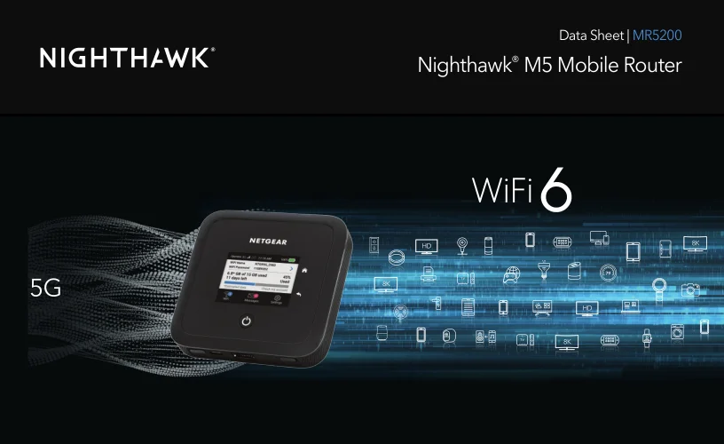 smart wifi signal booster NETGEAR Nighthawk M5 Mobile 5G Router With Sim Slot Unlocked  - Ultrafast 5G | Connect Up to 32 Devices Mobile Wifi wifi amplifier for laptop