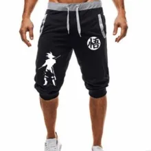 Брендовые новые мужские бег трусцой спортивные Dragon Ball Z Мастер Роши печати высокое качество тренировки бренд по колено короткие брюки
