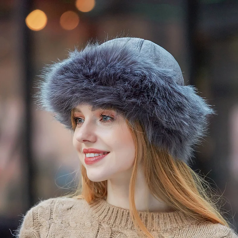 Winter Women Elasticity Ladies Luxury Bomber Hats Thicken Warm Faux Fur Hat 6 Hda44d4a6a7b6441e8026c46c1a6c3e42Q