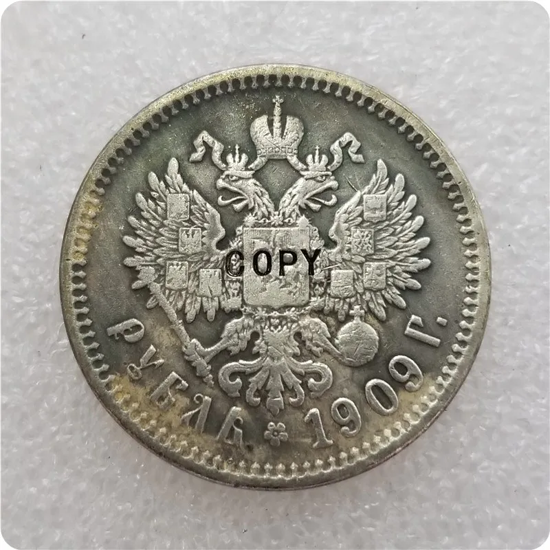 

1909 RUSSIA 1 ROUBLE COPY commemorative coins-replica coins medal coins collectibles