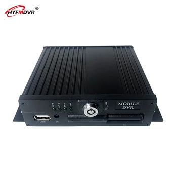 

HYFMDVR 4CH mobile dvr for truck recording system Wide voltage dc8v-36v