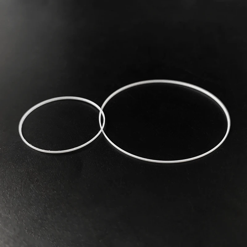 

White Gasket 0.35mm Thick 0.6mm High 16-24.5mm I Ring Fits Front Watch Crystal Glass Repair Parts Watches Accessories，1pcs