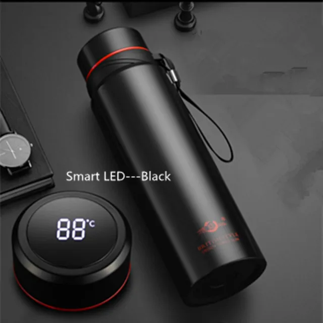 420-1500ml Large Capacity Vacuum LED Smart Temperature Digital Display Thermal Flask Thermos for Tea Water Bottle Keep Cold/Warm 5