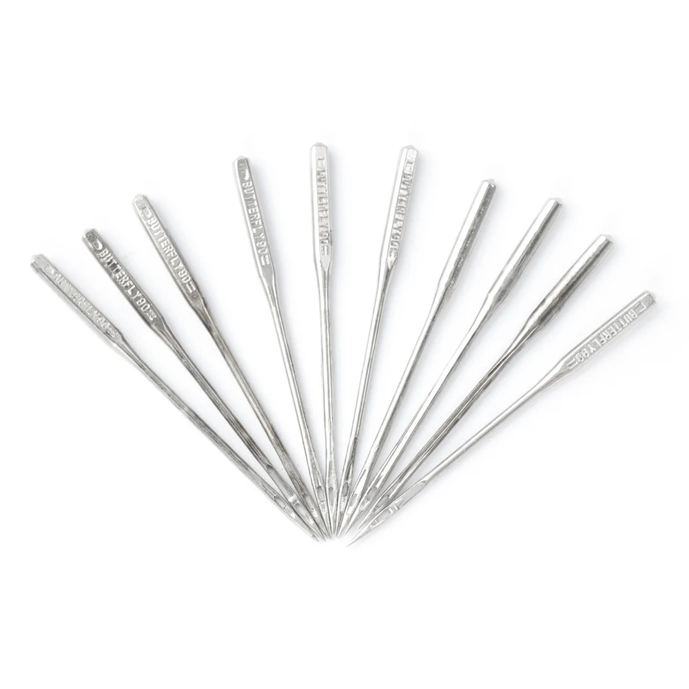 

50Pcs/Set Stainless Steel Domestic Sewing Machine Needles Threading Stitch Pins DIY Handcraft Sew Accessories Household Supplies
