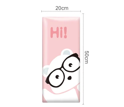 Pink bear children soft bag kindergarten anti-collision 3d wall stickers tatami surrounding baby background foam wall stickers - Цвет: O