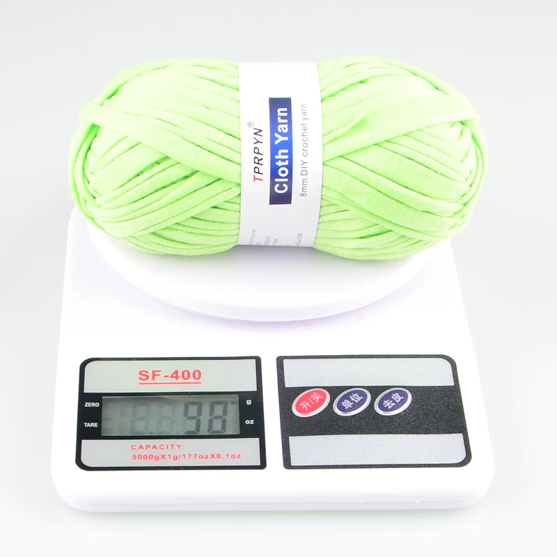 1Pc 100g 33M Cloth to Crochet Yarn For Crocheted Bag Mat Weaving Thread Yarn Polyester Woven Carpet DIY Hand-knitted knitting yarn knitting wool yarn crochet yarn cotton knitting yarn cotton yarn cotton wool yarn