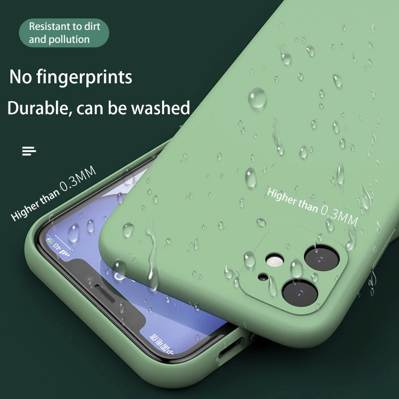 Kebiss Original Liquid Silicone Luxury Case for iPhone 11 Cases 12 Pro Max Mini 7 8 6 6S Plus XR X XS MAX 5 5S SE Phone Cases