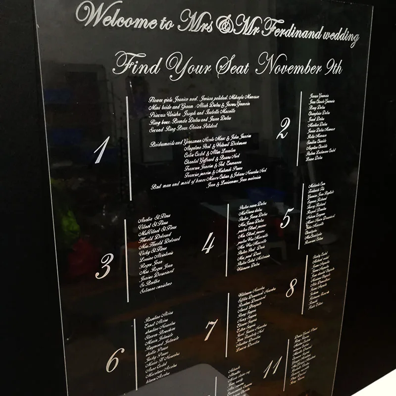 Personalized Acrylic Guest List Name Wedding Seating Chart Wedding Sign Seating Chart Sign Custom Wedding Decor Guest List Party Direction Signs Aliexpress