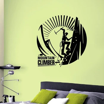 

Mountain Climbing Wall Sticker Vinyl Climber Wall Decals Decor Mural Home Decoration Extreme Sports Climbing Car Decal