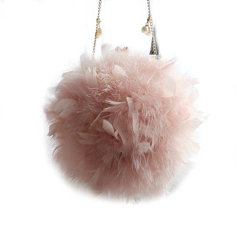 fluffy evening bag