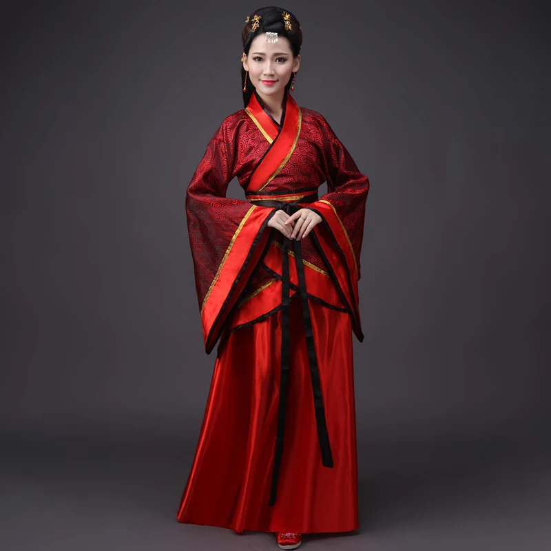 165-180High Quality Hanfu Emboridery Traditional Chinese Style Dance Costumes Qing Dynasty Dramaturgic Dress for Women Peri Robe - Цвет: Style 7