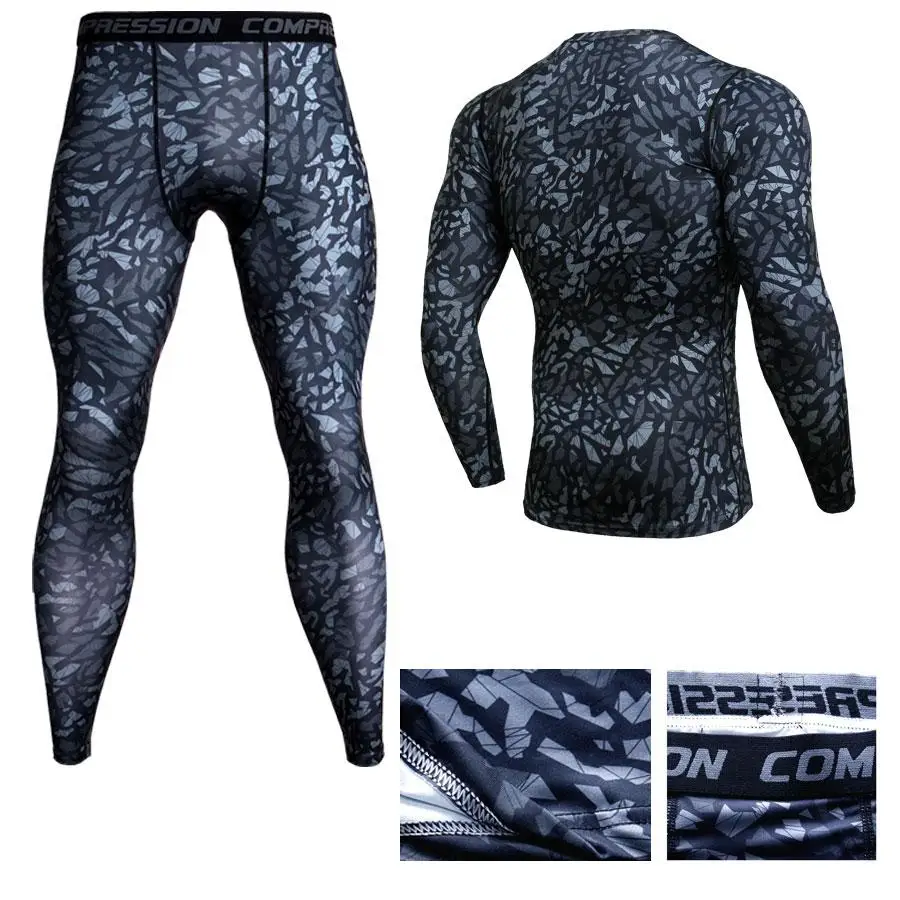 Фирменное Новое термобелье мужское нижнее белье комплекты компрессионного