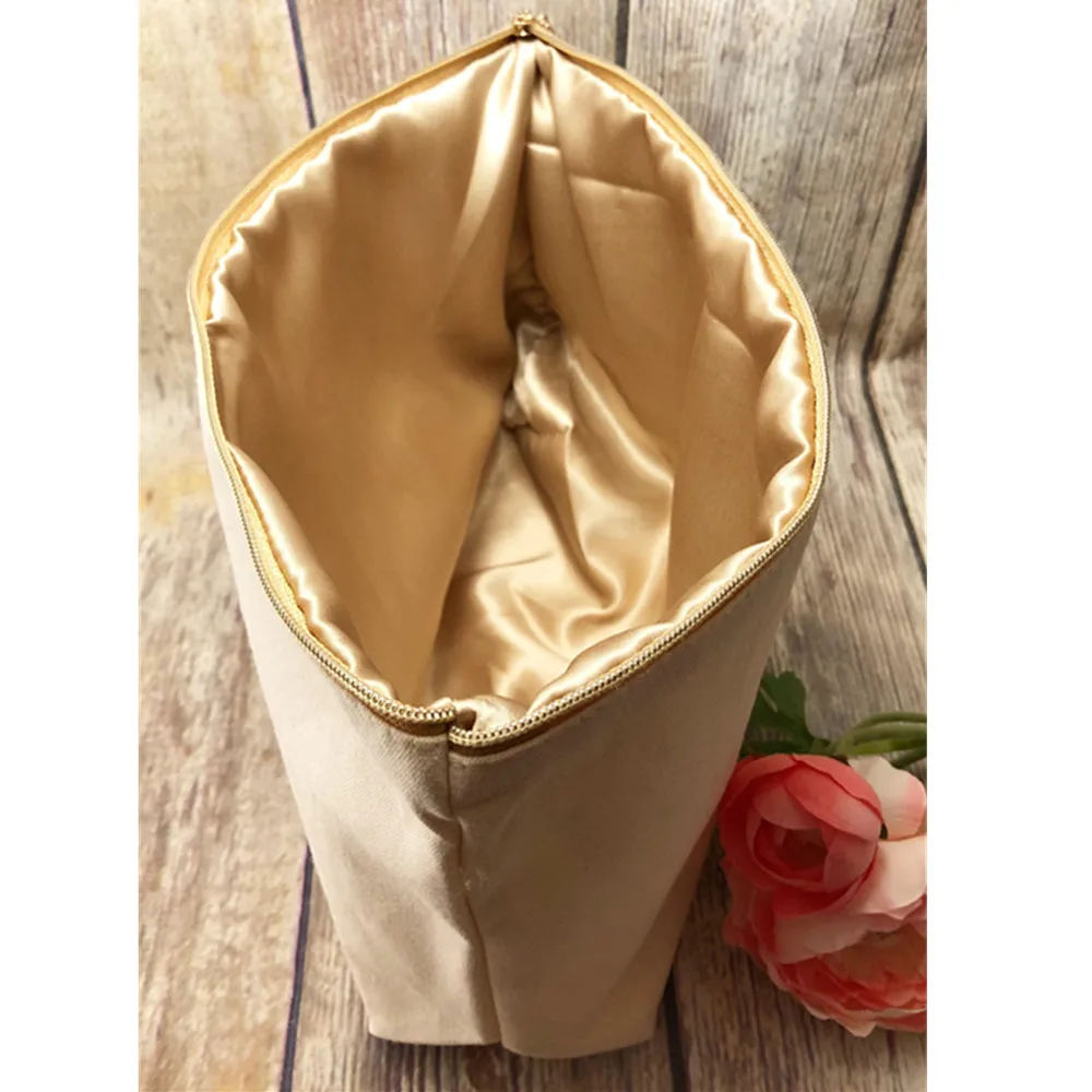 Rose gold Cosmetic bag custom navy zipper bride makeup Bag bridesmaid Make Up Bag gift for girlfriend bridal shower toiletry bag