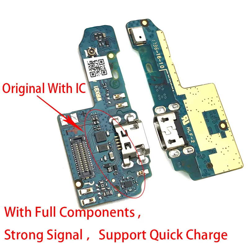 10 шт./лот, микро USB Порты и разъёмы коннектор; pcb; плата зарядная док-станция гибкий кабель запасная часть для Asus Zenfone Max Plus M1 ZB570TL X018DC