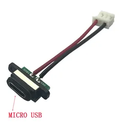 5Pcs waterproof micro USB motherboard with cable