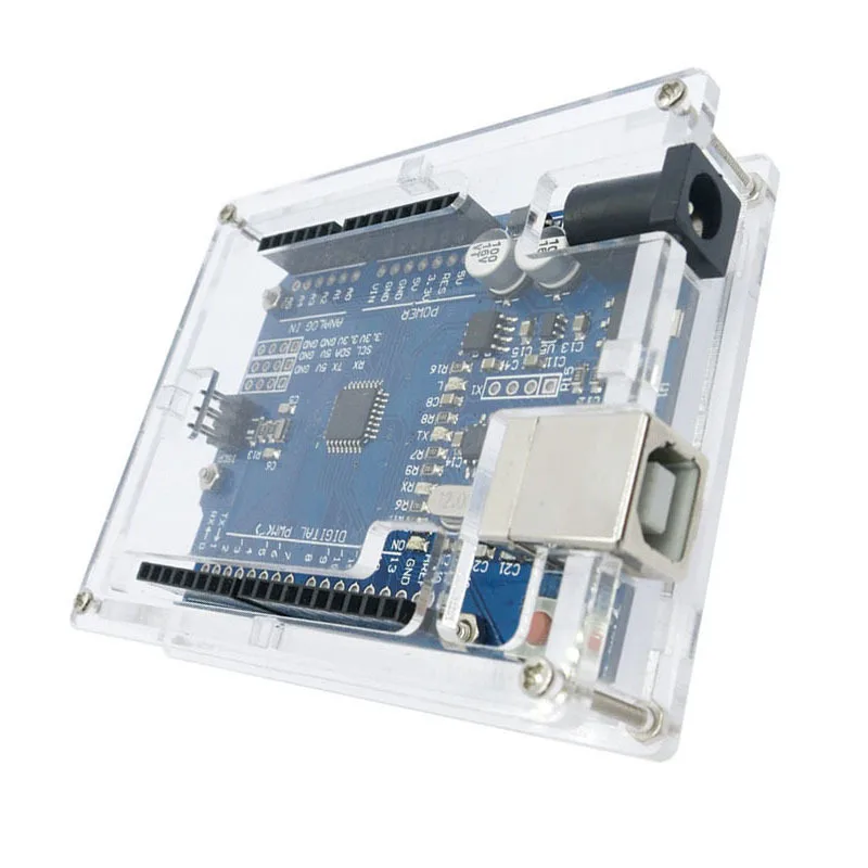 Чехол Aokin для Arduino Uno R3, Прозрачный Акриловый чехол для Arduino Uno R3