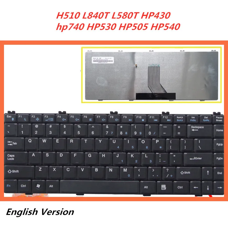 Клавиатура для ноутбука на английском языке для hasee H510 L840T L580T HP430 hp740 HP530 HP505 HP540 сменная Клавиатура для ноутбука - Цвет: same as picture