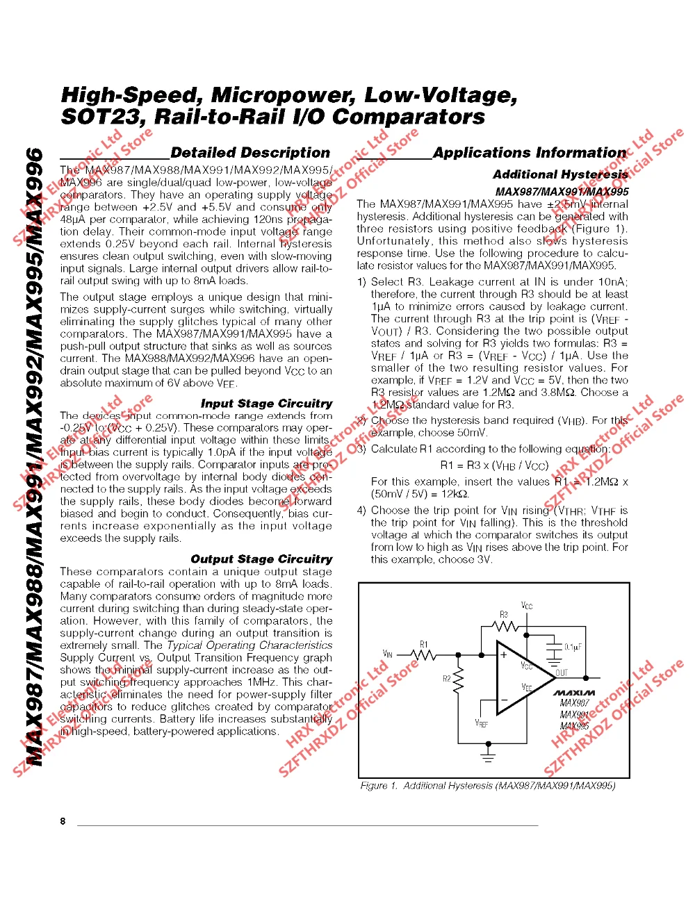 MAX987EUK+ T ABZB SOT23-5 MAX987EUK-T ABZB+ SOT-23-5 MAX987EUK аналоговый компаратор 2500 шт./катушка