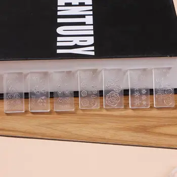 

30Pcs/Set 3D Acrylic Silicone Mold Transparent Carving Floral Bokwnot Mould for Nail Art Template DIY Making Manicure Decoration