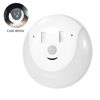 

Smile Face Kitchen Human Body Induction Stairs Home Motion Sensor Bedroom LED Night Light Battery Operated Wall USB Rechargeable