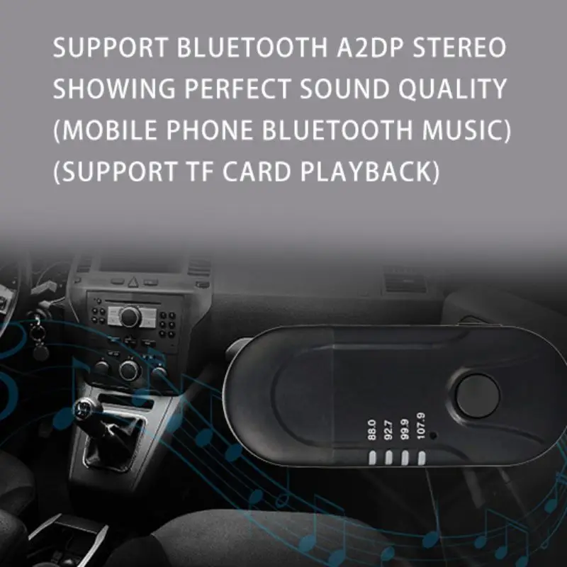 Автомобильный USB fm-передатчик с питанием от Bluetooth автомобильный аудио плеер Музыкальный адаптер беспроводной приемник Громкая связь в автомобиле fm-модулятор