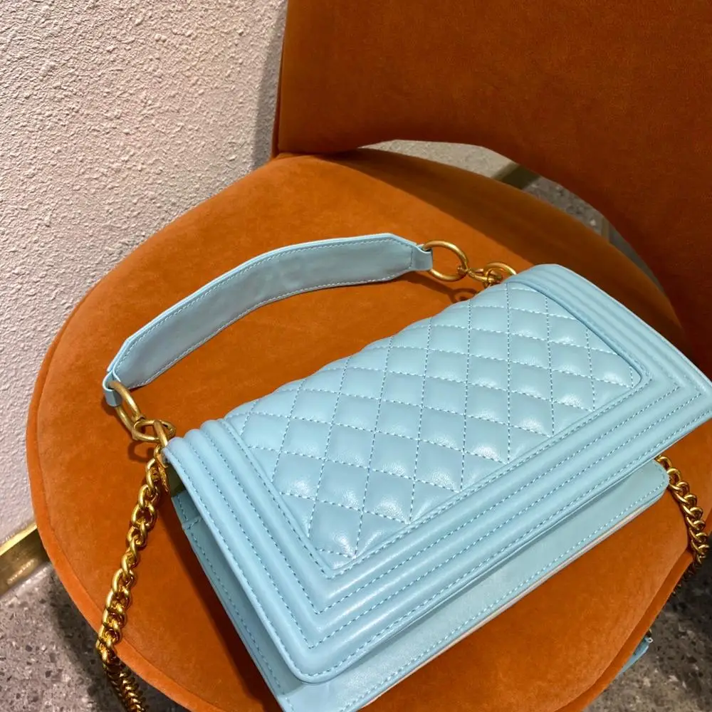 

free shipping 2020 the new style fashion and vingate genuine sheepskin leather women handbag w one shoulder crossbody bag4 color