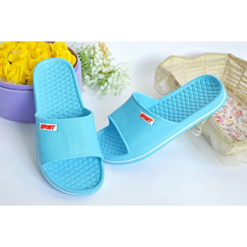 New EVA Household Slippers Men's Indoor Flip Flops Lovers' Anti Slip Thick Bottom Slippers Summer Women Home Flat Shoes WSL1000 3