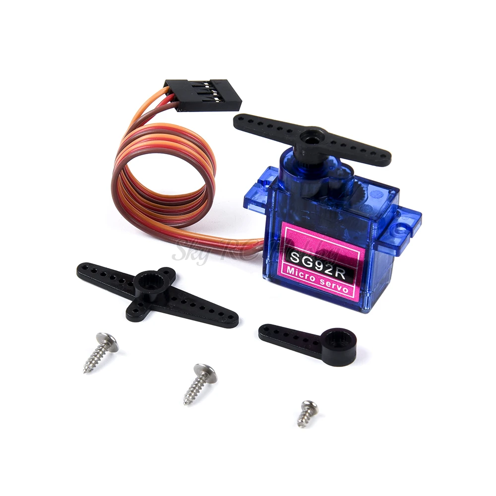 Фото Сервоприводы SG92R Mini Micro Servo 9g 100 кг для радиоуправляемых самолетов вертолетов автомобилей лодок роботов, запчасти для 5 шт. 10 шт. 20 шт. 30 шт. 50 шт. 2,5 шт. №2