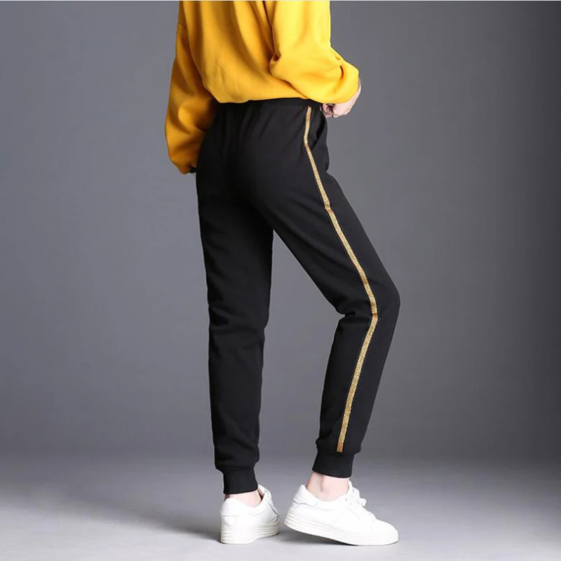 gold sequin leggings Shikoroleva Джеггинсы Женские плюс бархатные зимние толстые флисовые джоггеры Блестящий золотистый Серебристый плюс Джеггинсы черный 4xl 3xl S - Цвет: gold sequin leggings