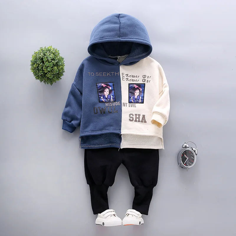 

Autumn And Winter Korean-style Two-Piece Set New Style 1-2-3-4-Baby Girls Infants Cotton Clothes Set Fashion