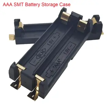 

High Quality 1/2 Slot AAA Battery Holder SMD SMT Battery Box With Bronze Pins DIY Lithium Battery Spring Box