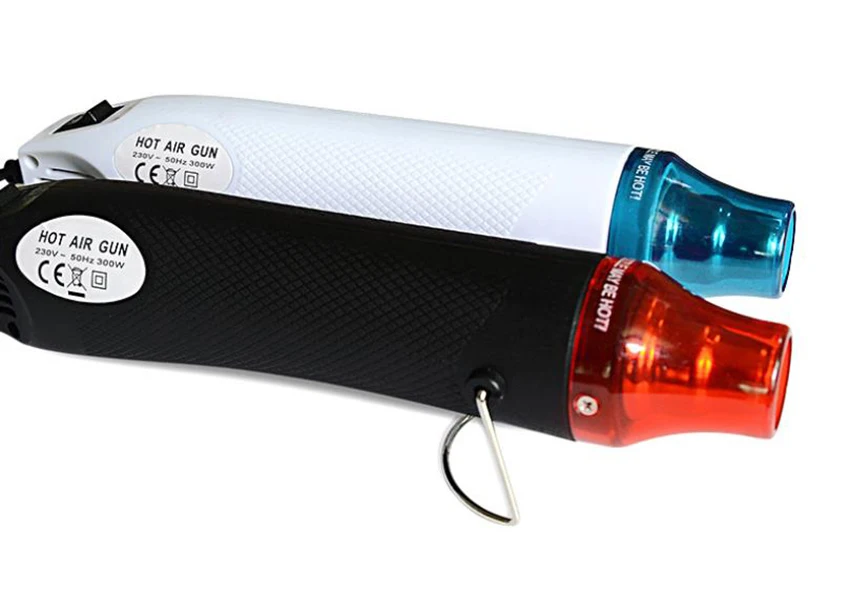 220V 300W hot air gun nozzle, rubber stamp manual shaping heat tool for processing ceramic DIY heat shrink film