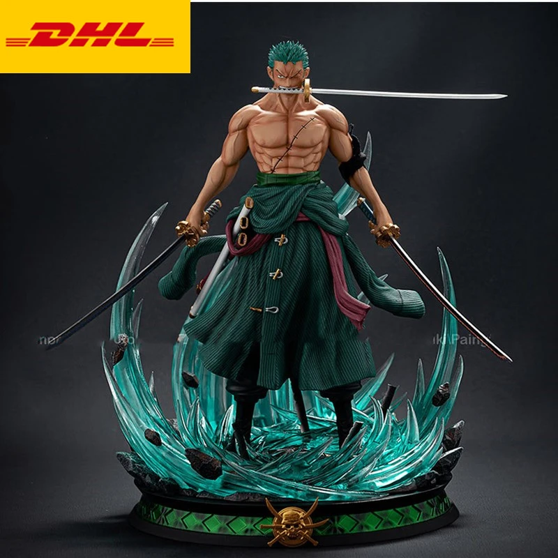 22 Sc One Piece Statue Roronoa Zoro Bust With Led Light Pf Full Length Portrait Original Gk Action Figure Toy Box 35 55cm X1818 Action Figures Aliexpress