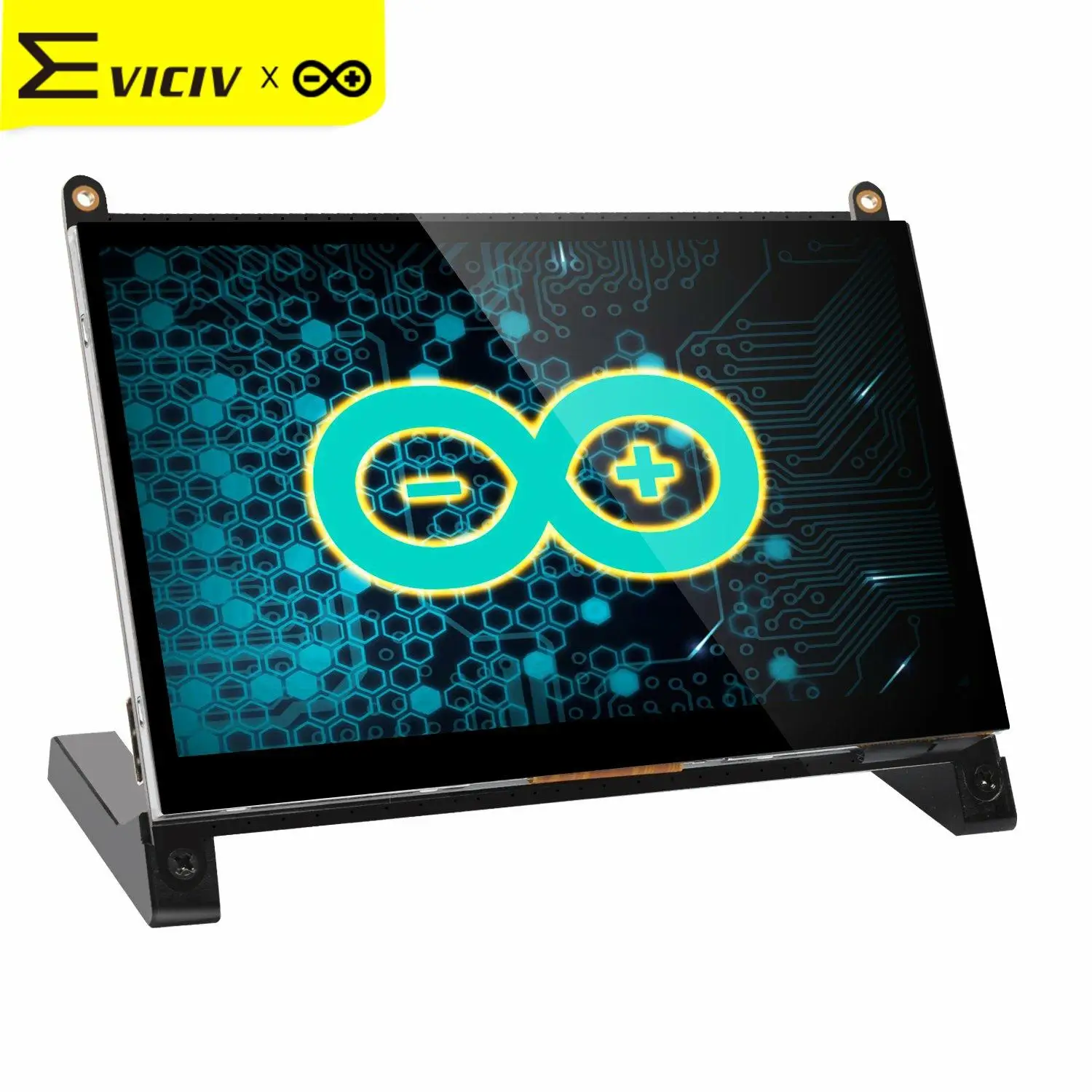 

EVICIV Arduino TouchScreen Portable Monitor 7 inch Display Arduina Uno Multi-Touch Screen Kit with Speaker Aduino Nano HDMI USB
