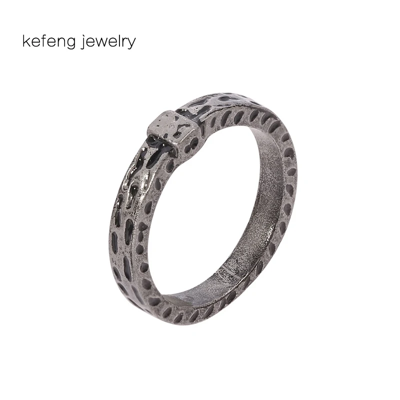 Vintage Temperament Jewelry A Rings Outlander Themed Charm Rings Handmade Retro Wristhand Chain For Women Men Fans Gift 2