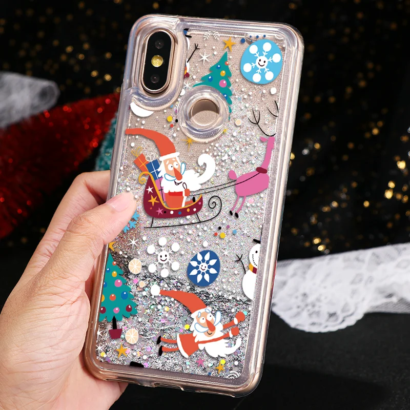 sd2lvshu Рождественские чехлы с изображением зыбучих песков для Xiao mi Red mi Note 7 6 5 Pro 5 Plus S2 K20 mi 9T Pro 8 Lite SE 8X mi x 2s A2 A1 5X 6X Fundas - Цвет: sd2lvshu