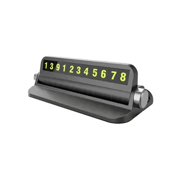 

New Creative Car Temporary Parking Card Multi-Function Mobile Phone Bracket Parking Number Card With Luminous Aromatherapy