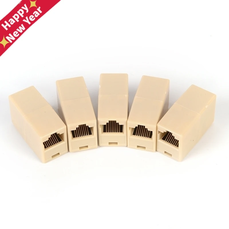 1 PCS Network Ethernet Dual Straight Head Lan Cable Joiner Coupler RJ45 CAT 5 5E 6 6a Extender Plug Network Cable Connector