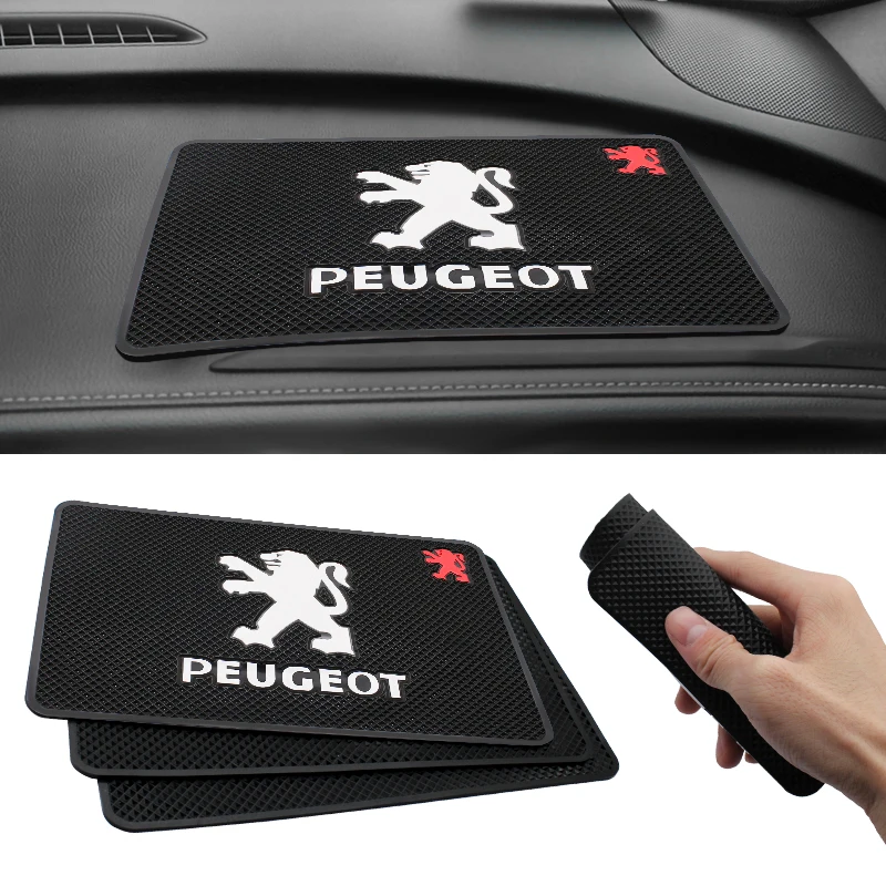 Ofertas Especiales Estilo de coche alfombrilla antideslizante sostenedor del teléfono antideslizante Mat almohadilla para Peugeot 107, 108, 206, 207, 301, 308, 307, 407, 408, 508, 2008, 3008, 4008, 5008 y9VKM1OkEbD