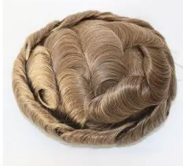 20# Tsingtaowig, ультратонкая кожа v-петельные Для Мужчин's накладки из искусственных волос Природные Для мужчин волосы Системы супер парик из тонкой кожи замена волос Sy - Парик Цвет: 20#