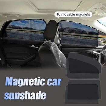 

Newly 1/2/3Pair Magnetic Car Sun Shade Thick Dense Mesh Magnetic Car Curtains Sunshade TE889