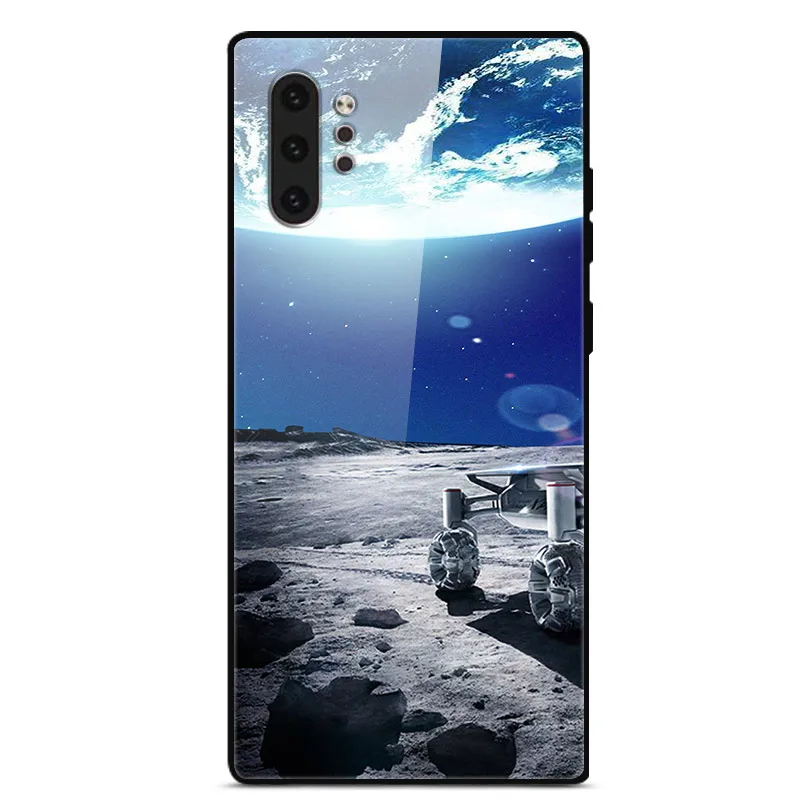 Для samsung Galaxy Note 10 чехол Note10 Pro закаленное стекло твердая задняя крышка для samsung Note10+ Plus 10Pro чехол для телефона s бампер Капа - Цвет: 54